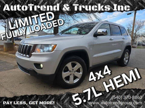 2011 Jeep Grand Cherokee for sale at AutoTrend & Trucks Inc in Fredericksburg VA