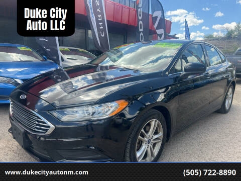 2018 Ford Fusion for sale at Duke City Auto LLC in Gallup NM