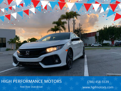 2017 Honda Civic for sale at HIGH PERFORMANCE MOTORS in Hollywood FL