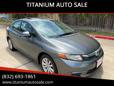 2012 Honda Civic for sale at TITANIUM AUTO SALE in Houston TX