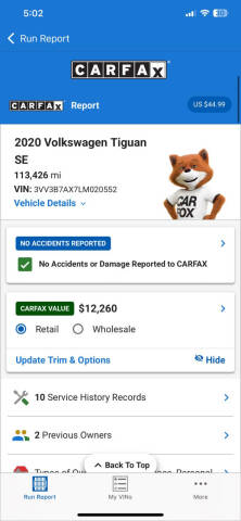 2020 Volkswagen Tiguan SE