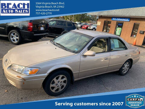 2000 Toyota Camry for sale at Beach Auto Sales in Virginia Beach VA