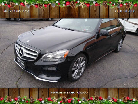 2016 Mercedes-Benz E-Class for sale at DENVER MOTORS in Englewood CO