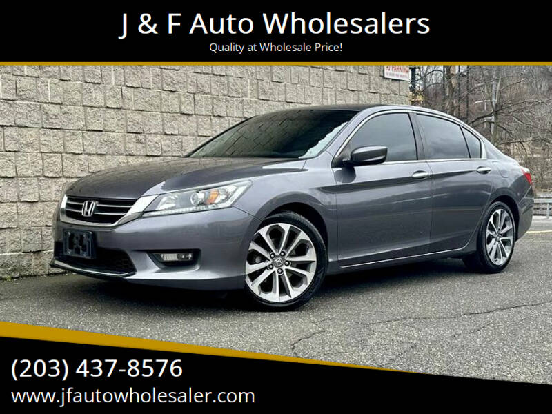 2014 Honda Accord for sale at J & F Auto Wholesalers in Waterbury CT