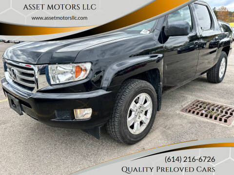 2013 Honda Ridgeline for sale at ASSET MOTORS LLC in Westerville OH