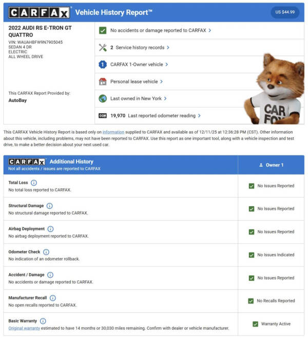 2022 Audi RS e-tron GT quattro