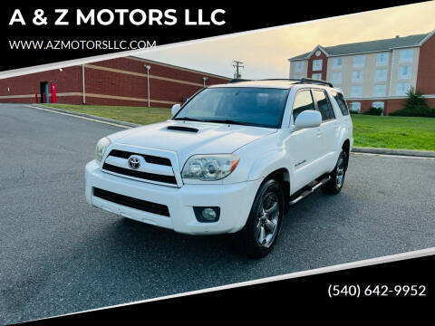 2008 Toyota 4Runner for sale at A & Z MOTORS LLC in Fredericksburg VA