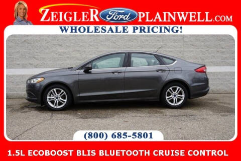 2018 Ford Fusion for sale at Zeigler Ford of Plainwell- Jeff Bishop - Zeigler Ford of Lowell in Lowell MI