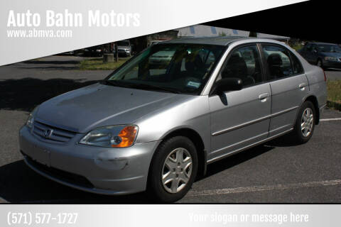 2003 Honda Civic for sale at Auto Bahn Motors in Winchester VA