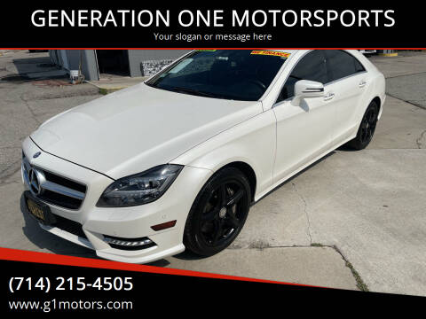 2014 Mercedes-Benz CLS for sale at GENERATION ONE MOTORSPORTS in La Habra CA
