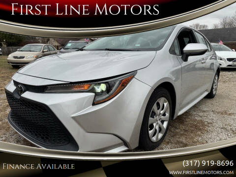 2020 Toyota Corolla for sale at First Line Motors in Jamestown IN