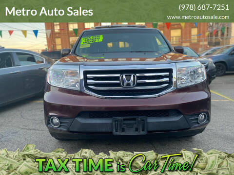 2012 Honda Pilot for sale at Metro Auto Sales in Lawrence MA