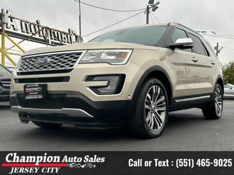 2017 Ford Explorer for sale at CHAMPION AUTO SALES OF JERSEY CITY in Jersey City NJ