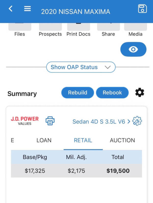 2020 Nissan Maxima 3.5 S