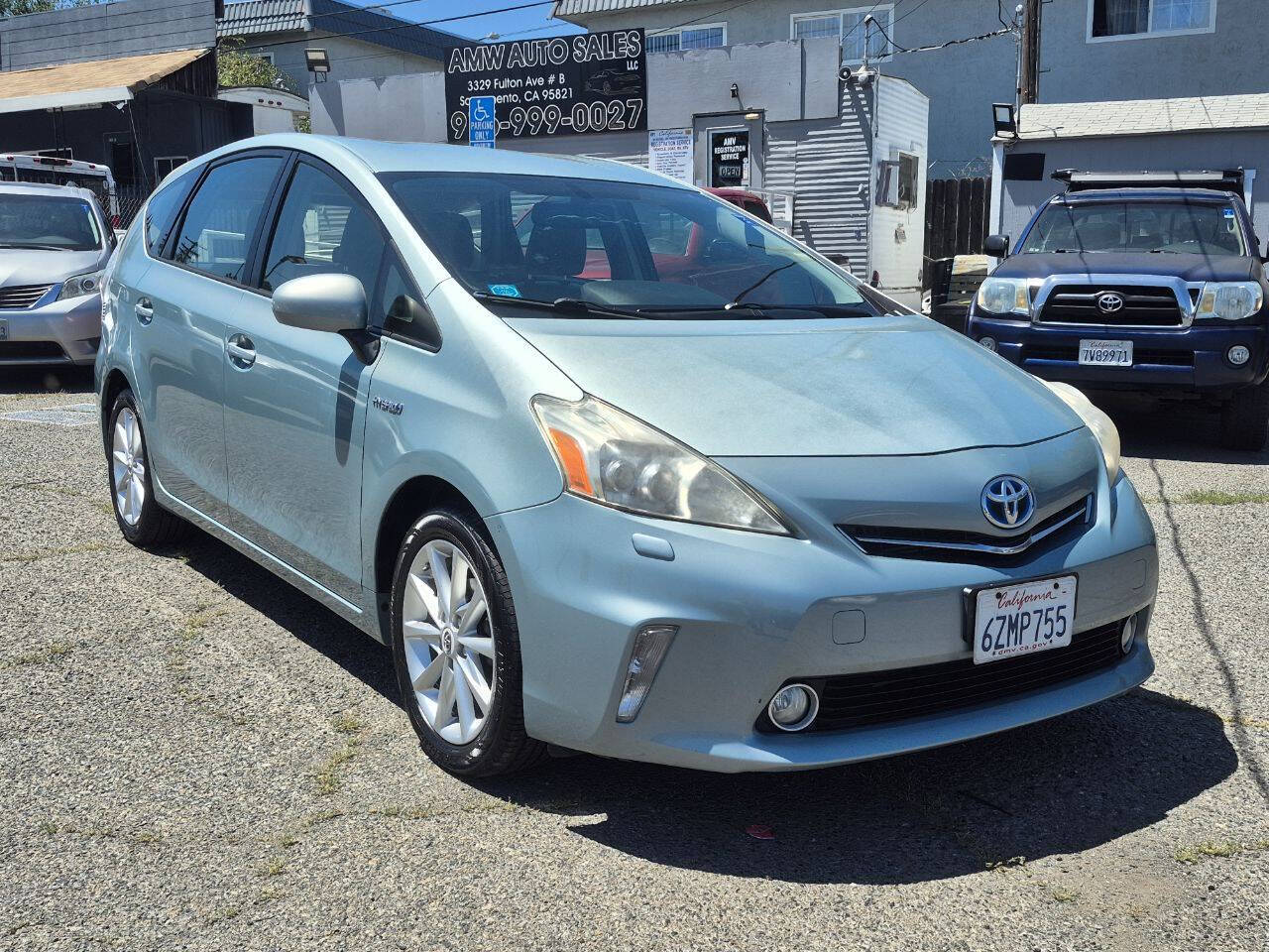 Teal 2013 Toyota Prius v Five Five 4dr Wagon 2
