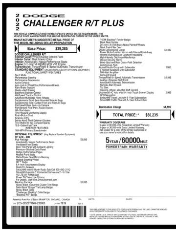 2022 Dodge Challenger R/T