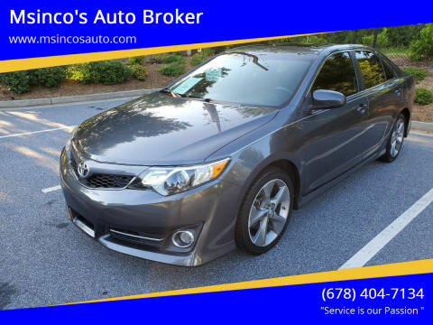 2014 Toyota Camry for sale at Msinco's Auto Broker in Snellville GA