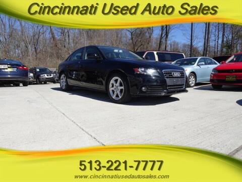 2009 Audi A4 for sale at Cincinnati Used Auto Sales in Cincinnati OH