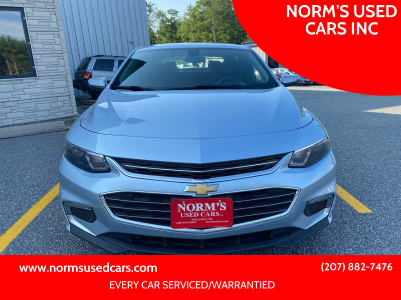 2018 Chevrolet Malibu for sale at NORM'S USED CARS INC in Wiscasset ME