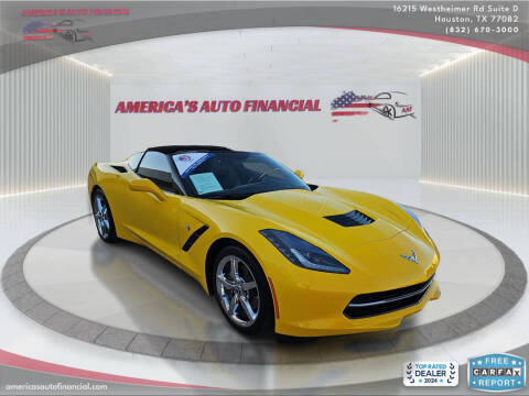 2015 Chevrolet Corvette for sale at America's Auto Financial in Houston TX