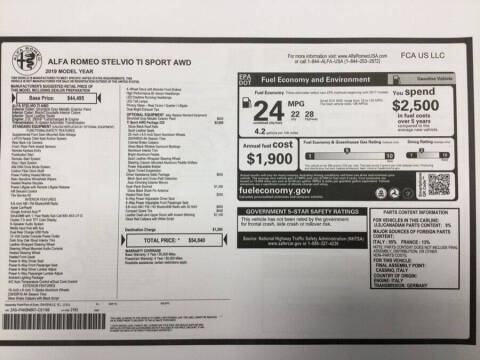 2019 Alfa Romeo Stelvio Ti