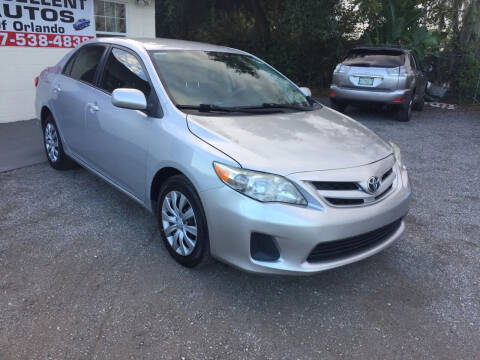 2012 Toyota Corolla for sale at Excellent Autos of Orlando in Orlando FL