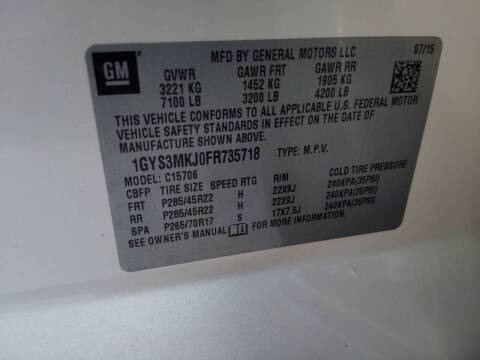 2015 Cadillac Escalade Luxury