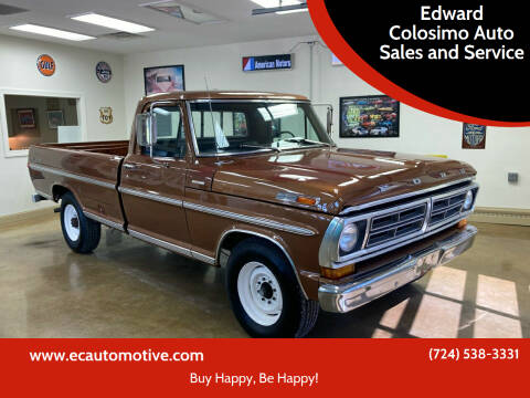 1972 Ford F-250 for sale at Edward Colosimo Auto Sales and Service in Evans City PA