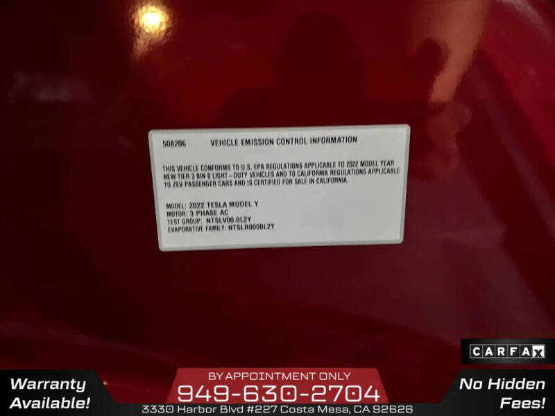 2022 Tesla Model Y Long Range