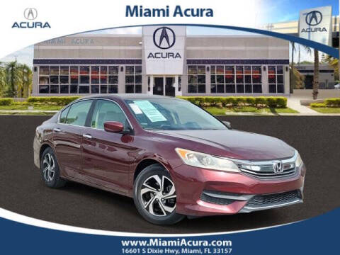 2016 Honda Accord for sale at MIAMI ACURA in Miami FL