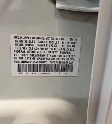 2010 Honda Fit Sport w/Navi