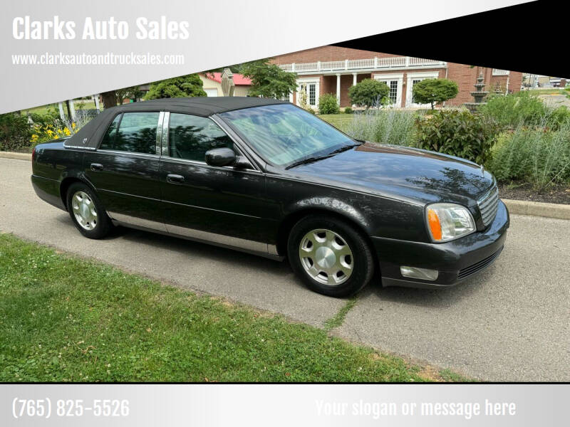 2001 Cadillac DeVille for sale at Clarks Auto Sales in Connersville IN