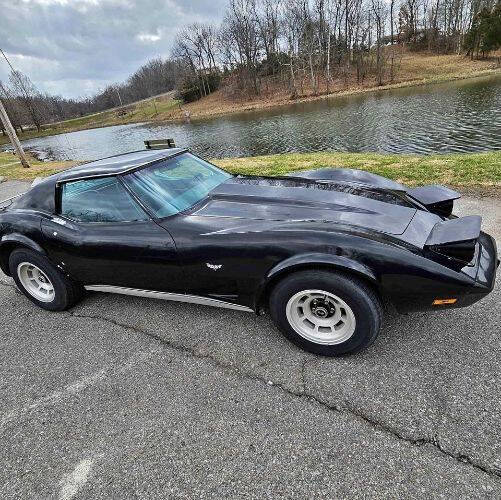Black 1977 Chevrolet Corvette 1