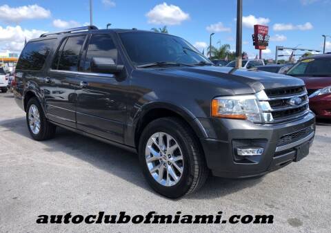 2015 Ford Expedition EL for sale at AUTO CLUB OF MIAMI, INC in Miami FL