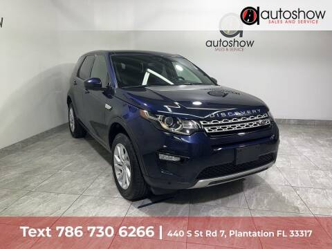 2016 Land Rover Discovery Sport for sale at AUTOSHOW SALES & SERVICE in Plantation FL