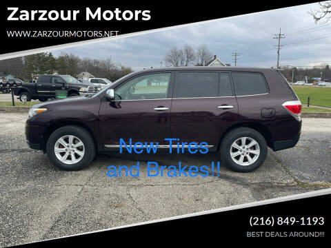 2012 Toyota Highlander for sale at Zarzour Motors in Chesterland OH