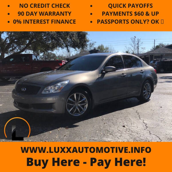 2008 Infiniti G35 for sale at Luxx Automotive LLC in Casselberry FL