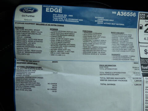 2021 Ford Edge SEL