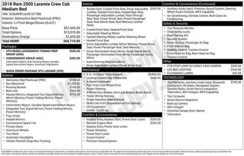 2018 RAM 2500 Laramie