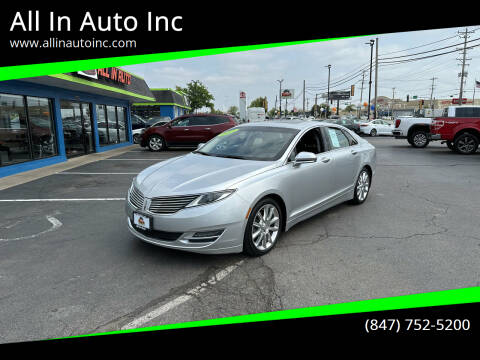 2014 Lincoln MKZ for sale at All In Auto Inc in Palatine IL