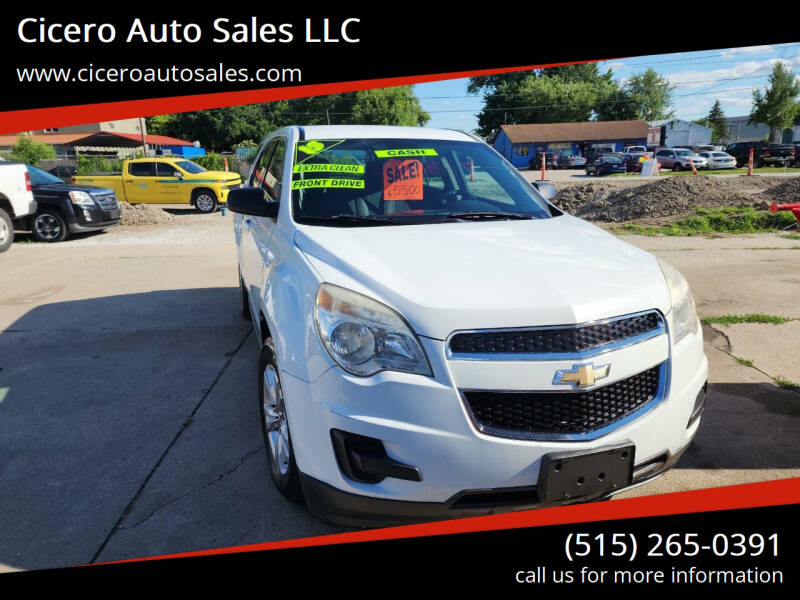 2013 Chevrolet Equinox for sale at Cicero Auto Sales LLC in Des Moines IA