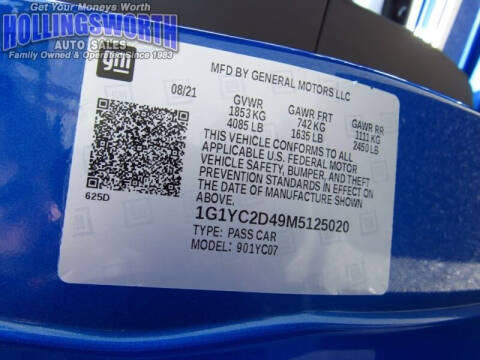 2021 Chevrolet Corvette Stingray