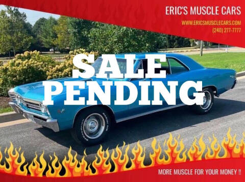 1967 Chevrolet Chevelle for sale at Eric's Muscle Cars in Clarksburg MD