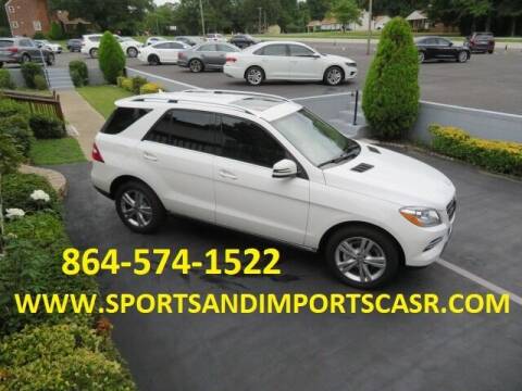 2015 Mercedes-Benz M-Class for sale at Sports & Imports INC in Spartanburg SC