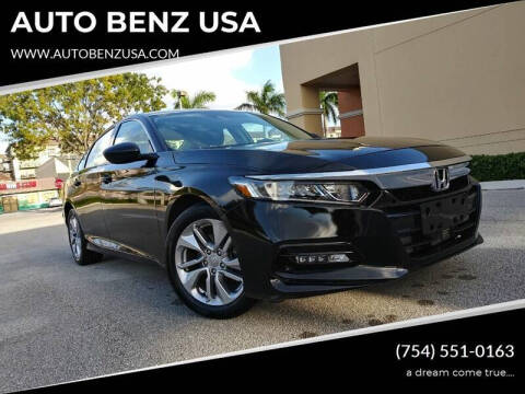 2018 Honda Accord for sale at AUTO BENZ USA in Fort Lauderdale FL
