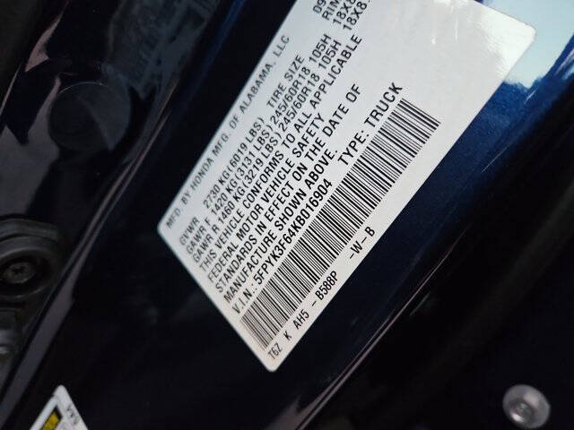 2019 Honda Ridgeline RTL-T