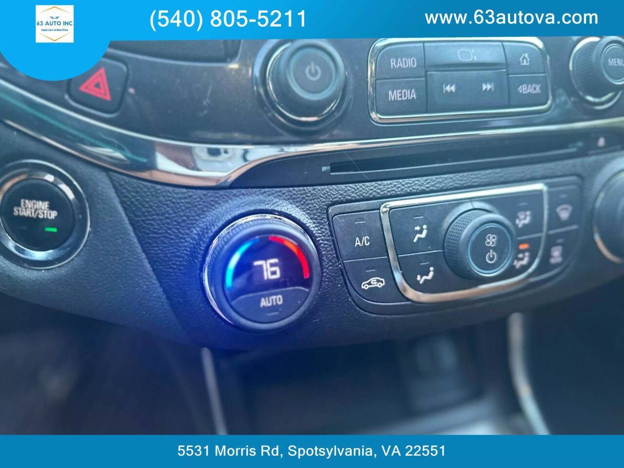 2015 Chevrolet Impala for sale at 63 Auto Inc in Spotsylvania, VA