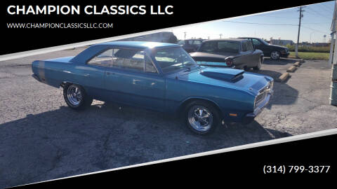 1969 Dodge Dart for sale at CHAMPION CLASSICS LLC in Foristell MO