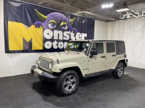 2018 Jeep Wrangler JK Unlimited for sale at Monster Motors in Michigan Center MI