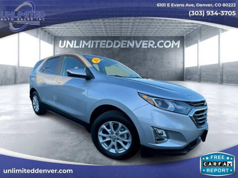 2021 Chevrolet Equinox for sale at Unlimited Auto Sales in Denver CO